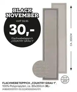 Mömax Flachwebeteppich „COUNTRY GRAU 1" Angebot