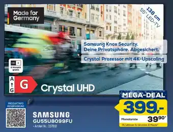 Euronics Berlet SAMSUNG GU55U8099FU Angebot