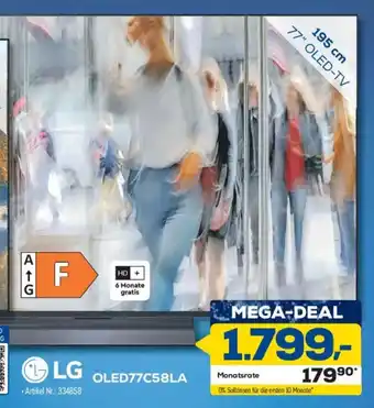Euronics Berlet LG OLED77C58LA Angebot