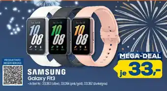 Euronics Berlet SAMSUNG Galaxy Fit3 Angebot