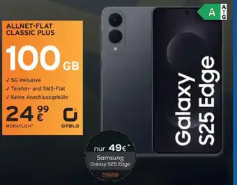 Euronics Berlet Samsung Galaxy S25 Edge + ALLNET-FLAT CLASSIC PLUS Angebot