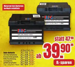 B1 Discount Baumarkt Auto-Batterie Angebot