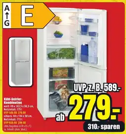 B1 Discount Baumarkt Kühl-Gefrier- Kombination Angebot