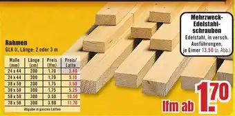 B1 Discount Baumarkt Rahmen Angebot