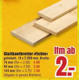 B1 Discount Baumarkt Glattkantbretter >>Fichte<< Angebot