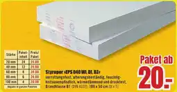 B1 Discount Baumarkt Styropor >>EPS 040 WI, DI, DZ<< Angebot