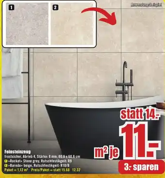 B1 Discount Baumarkt Feinsteinzeug Angebot