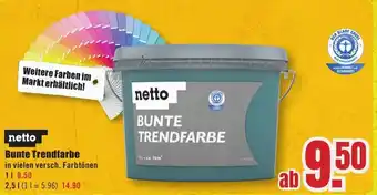 B1 Discount Baumarkt netto Bunte Trendfarbe Angebot