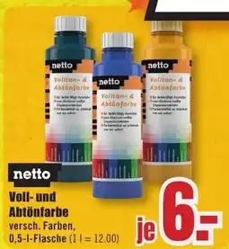 B1 Discount Baumarkt netto Voll- und Abtönfarbe Angebot