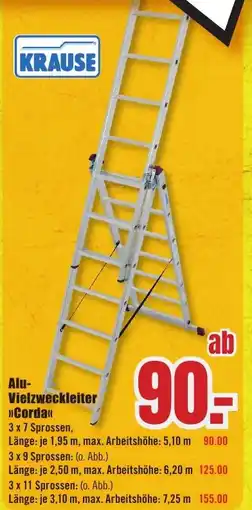 B1 Discount Baumarkt Alu- Vielzweckleiter >>Corda«< Angebot