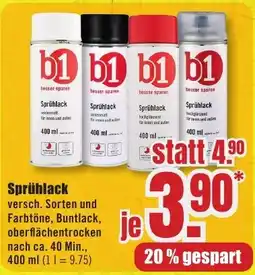 B1 Discount Baumarkt Sprühlack Angebot