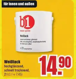B1 Discount Baumarkt b1 Weißlack Angebot