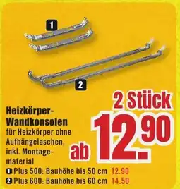 B1 Discount Baumarkt Heizkörper- Wandkonsolen Angebot