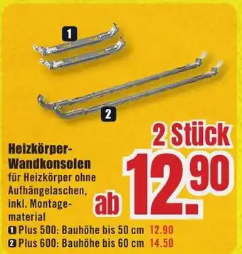 B1 Discount Baumarkt Heizkörper- Wandkonsolen Angebot