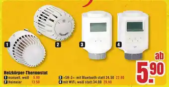 B1 Discount Baumarkt Heizkörper-Thermostat Angebot