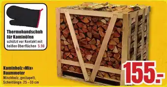 B1 Discount Baumarkt Kaminholz >>Mix<< Raummeter Angebot