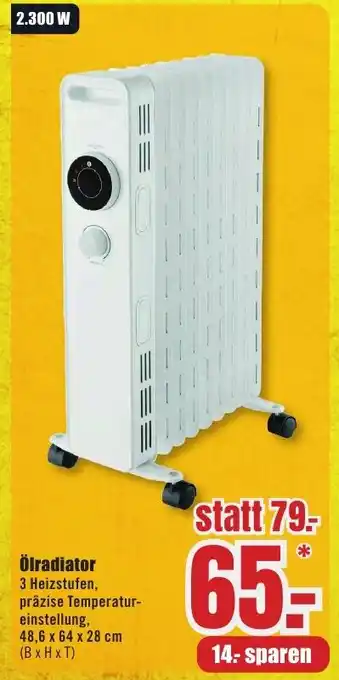 B1 Discount Baumarkt Ölradiator Angebot