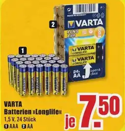B1 Discount Baumarkt VARTA Batterien »>Longlife<< Angebot