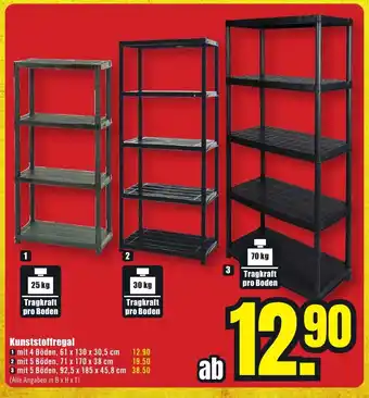 B1 Discount Baumarkt Kunststoffregal Angebot