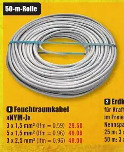 B1 Discount Baumarkt Feuchtraumkabel >>NYM-J«< Angebot