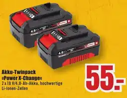 B1 Discount Baumarkt Einhell Akku-Twinpack »Power X-Change<< Angebot