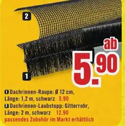 B1 Discount Baumarkt ①Dachrinnen-Raupe Angebot