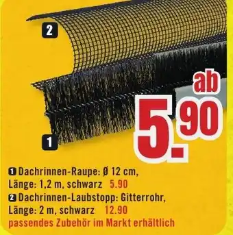 B1 Discount Baumarkt ①Dachrinnen-Raupe Angebot