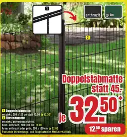 B1 Discount Baumarkt 1 Doppelstabmatte Angebot