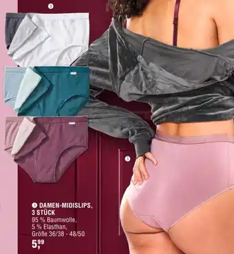 Handelshof DAMEN-MIDISLIPS, 3 STÜCK Angebot