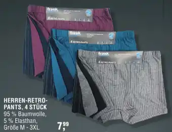 Handelshof HERREN-RETRO- PANTS, 4 STÜCK Angebot