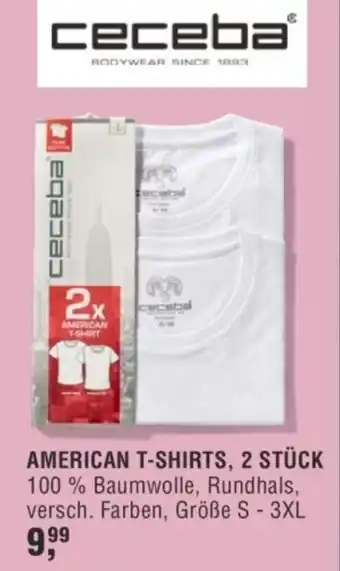 Handelshof ceceba AMERICAN T-SHIRTS, 2 STÜCK Angebot