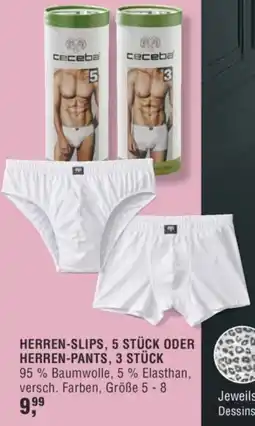 Handelshof ceceba HERREN-SLIPS, 5 STÜCK ODER HERREN-PANTS, 3 STÜCK Angebot