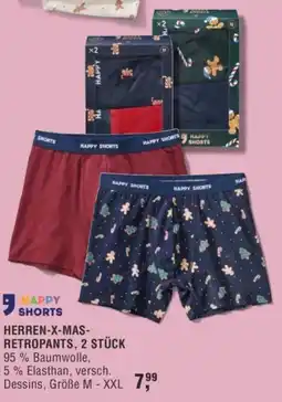 Handelshof HAPPY SHORTS HERREN-X-MAS- RETROPANTS, 2 STÜCK Angebot