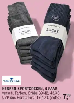 Handelshof TOM TAILOR HERREN-SPORTSOCKEN, 6 PAAR Angebot