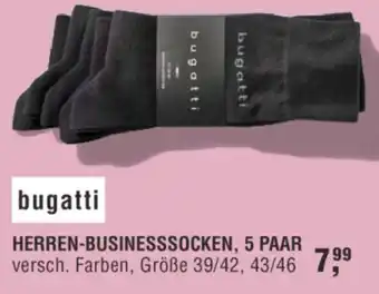 Handelshof bugatti HERREN-BUSINESSSOCKEN, 5 PAAR Angebot