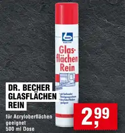 Handelshof Dr. becher glasflächen rein Angebot