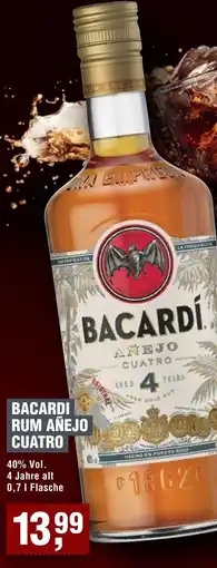 Handelshof Bacardi rum añejo cuatro Angebot