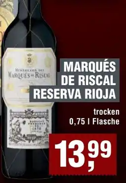 Handelshof Marqués de riscal reserva rioja Angebot
