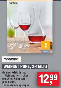 Handelshof Montana weinset pure, 3-teilig Angebot