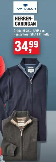 Handelshof Tom tailor herren- cardigan Angebot