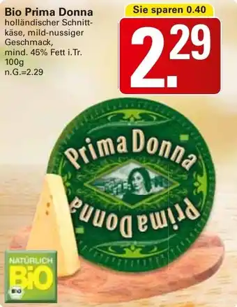 WEZ Bio Prima Donna holländischer Schnitt- käse Angebot