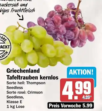 AEZ Griechenland Tafeltrauben kernlos Angebot