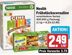 AEZ Nestlé Frühstückscerealien Angebot