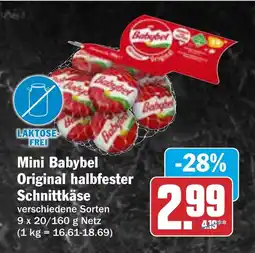 AEZ Mini Babybel Original halbfester Schnittkäse Angebot