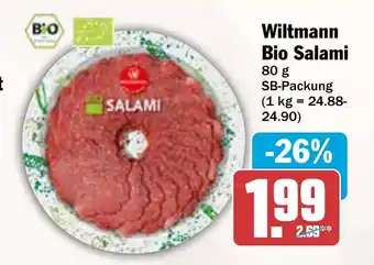 AEZ Wiltmann Bio Salami Angebot