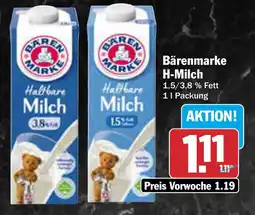 AEZ Bärenmarke H-Milch Angebot