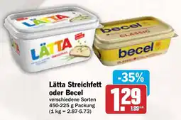 AEZ Lätta Streichfett oder Becel Angebot