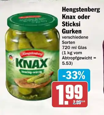 AEZ Hengstenberg Knax oder Sticksi Gurken Angebot