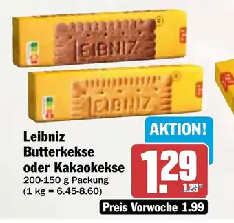 AEZ Leibniz Butterkekse oder Kakaokekse Angebot