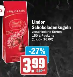 AEZ Lindor Schokoladenkugeln Angebot